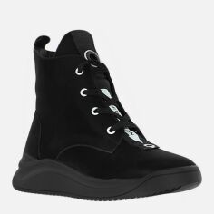 Акція на Жіночі зимові черевики високі Alamo RaЛеслі0-242 37 24 см Чорні від Rozetka