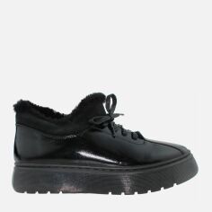 Акція на Жіночі зимові черевики низькі EL PASSO R2684 37 23.5 см Чорні від Rozetka