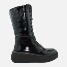 Акция на Жіночі зимові черевики високі EL PASSO Re2713-1-3336 37 23.5 см Чорні от Rozetka