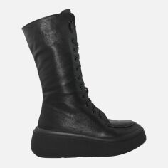Акция на Жіночі зимові черевики високі EL PASSO Re2713-2-3346 37 23.5 см Чорні от Rozetka