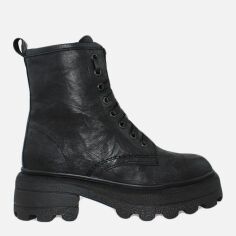 Акция на Жіночі зимові черевики високі EL PASSO Re2715-1-2208 37 23.5 см Чорні от Rozetka