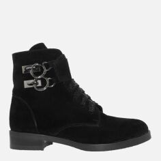 Акция на Жіночі зимові черевики високі EL PASSO Re2471-1-11 37 23.5 см Чорні от Rozetka