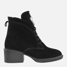 Акция на Жіночі зимові черевики низькі EL PASSO Re2472-4065-11 37 23.5 см Чорні от Rozetka
