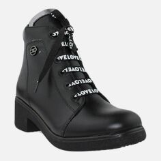 Акція на Жіночі зимові черевики низькі Alvista RaL314 37 23.5 см Чорні від Rozetka