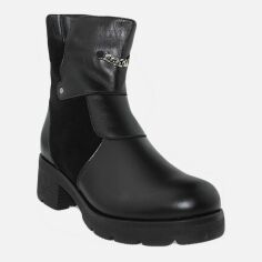 Акція на Жіночі зимові черевики високі Alvista Rg217 37 23.5 см Чорні від Rozetka