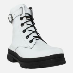 Акція на Жіночі зимові черевики високі Alvista RaL007 36 23 см Білі від Rozetka