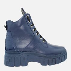 Акція на Жіночі зимові черевики низькі EL PASSO Re2530 37 23.5 см Сині від Rozetka