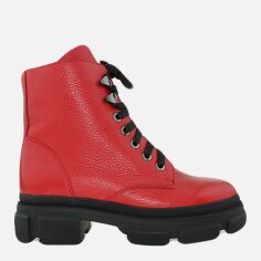 Акция на Жіночі черевики високі EL PASSO Re2471-2-260-22 37 23.5 см Червоні от Rozetka