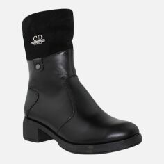 Акція на Жіночі зимові черевики високі Alvista RaL304 37 23.5 см Чорні від Rozetka