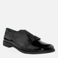 Акція на Жіночі туфлі зі шкіри Dalis Rd245-1 Rd245-1 36 23 см Чорні від Rozetka