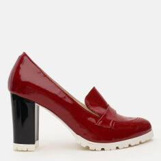 Акція на Жіночі лофери Mane Shoes Rm6532 37 23.5 см Бордові від Rozetka