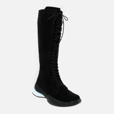 Акція на Жіночі чоботи Daragani Rde39-8-11 37 23.5 см Чорні від Rozetka