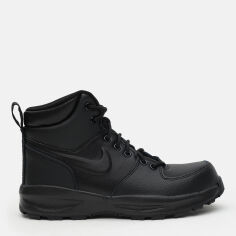 Акція на Підліткові зимові черевики для хлопчика Nike Manoa 17 Leather BQ5372-001 35.5 Чорні від Rozetka