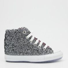 Акція на Кеди дитячі VUVU KIDS Silver glitter 3005 8 25 Срібні з бісером від Rozetka