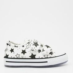 Акція на Дитячі кеди для дівчинки VUVU KIDS White Stars 3323 10.5 27 Білі від Rozetka