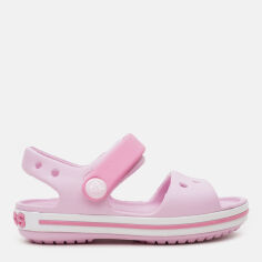 Акція на Дитячі сандалі для дівчинки Crocs Crocband Sandal Kids 12856-6GD-C8 24-25 Ballerina Pink від Rozetka