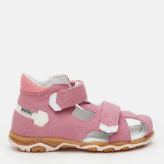 Акция на Дитячі ортопедичні сандалі для дівчинки Bartek 71170-0001 21 13.4 см Рожеві от Rozetka