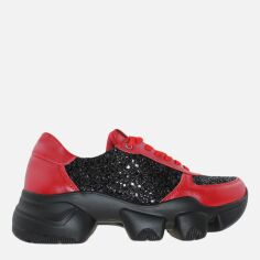 Акция на Жіночі кросівки Fabiani R20-4568 36 (23 см) Червоні з чорним от Rozetka