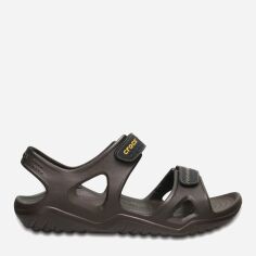 Акція на Чоловічі сандалії Crocs Men'S Swiftwater River Sandal 203965-23K-M7 39-40 25 см Чорні від Rozetka