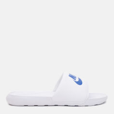 Акція на Чоловічі шльопанці для пляжу Nike Victori One Slide CN9675-102 42.5 (9US) 27 см Білі від Rozetka