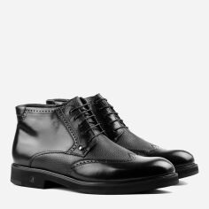 Акція на Чоловічі зимові черевики низькі Arzoni Bazalini 00000013807 39 26.5 см Чорні від Rozetka
