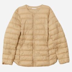 Акція на Куртка демісезонна коротка жіноча для вагітних H&M 6530848bar S Бежева від Rozetka