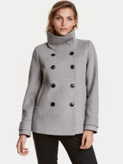 Акция на Пальто осіннє коротке жіноче H&M 12-3901624 36 Світло-сіре от Rozetka