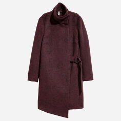 Акція на Пальто осіннє жіноче H&M 4885496RP71 38 Сливове від Rozetka