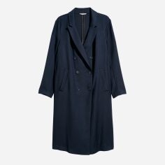 Акція на Пальто осіннє довге жіноче H&M 0577949 52 Синє (KZ2000001238813_KAY2000001238813) від Rozetka