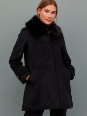 Акция на Пальто осіннє жіноче H&M 0761360-0 36 Чорне (СА2000001410271) от Rozetka