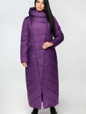 Акція на Куртка зимова довга жіноча Favoritti ПВ-1133 50 Фіолетова від Rozetka