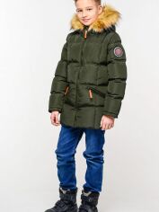 Акція на Дитяча зимова куртка для хлопчика Nui Very Том Г0000019950 110 см 26 р Хакі-3291 від Rozetka