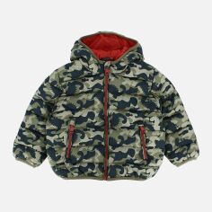 Акція на Дитяча демісезонна стьобана куртка для хлопчика Primigi 48101031 76 см Зелена від Rozetka