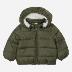 Акція на Куртка зимова H&M 0763660-0 80 см Хакі (СА2000001729595) від Rozetka