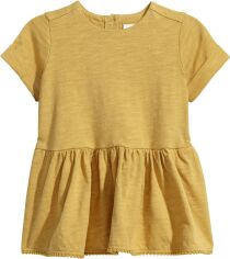 Акція на Дитяче літнє плаття для дівчинки H&M 6174977 56 см Гірчичне від Rozetka