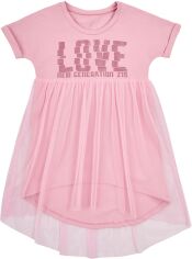 Акція на Дитяча літня фатинова сукня для дівчинки UA16 15СК114-3 (2-344) 104 см Рожева від Rozetka