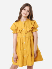 Акция на Дитяче літнє плаття для дівчинки Timbo P070643 104 см Гірчичне от Rozetka