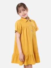 Акция на Дитяче літнє плаття для дівчинки Timbo P071084 122 см Гірчичне от Rozetka