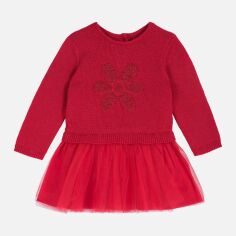 Акція на Дитяче плаття для дівчинки Chicco 09003534000000-075 80 см Червоне від Rozetka