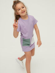 Акція на Дитяче літнє плаття для дівчинки Trendyol ТКДСС22ЕЛ0065 116-122 см Лілове від Rozetka