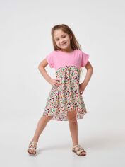 Акція на Дитяча літня сукня для дівчинки Smil Летний микс Літній мікс 120349 98 см Рожева від Rozetka