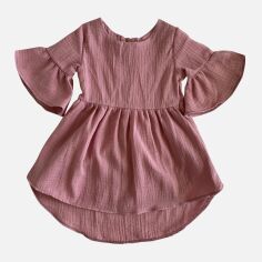 Акція на Дитяче літнє муслінове плаття для дівчинки Minikin Bon Voyage 223814 98 см Пудрове від Rozetka
