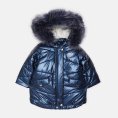 Акция на Дитяча зимова куртка для дівчинки Evolution 33-ЗД-19 80 см Синя от Rozetka