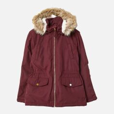Акция на Підліткова зимова куртка-парка для дівчинки H&M 0627769-8 170 см Бордова от Rozetka