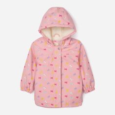 Акція на Дитяча демісезонна куртка для дівчинки Zippy 31032692 72 см Світло-рожева від Rozetka