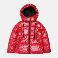 Акция на Підліткова зимова куртка для дівчинки Evolution 09-ЗД-21 146 см Червона от Rozetka