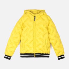 Акция на Дитяча демісезонна куртка для дівчинки Coccodrillo Roller Girl WC2152701ROL-004 104 см Жовта от Rozetka