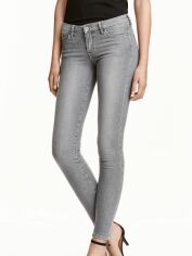 Акция на Джинси Skinny жіночі H&M XAZ159277UPWO 24/30 Сірі от Rozetka