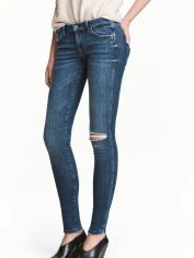 Акція на Джинси Slim Fit жіночі H&M 4246644RP1 26-30 Сині від Rozetka