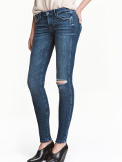 Акція на Джинси Skinny жіночі H&M 4246644RP1 24/30 Сині від Rozetka